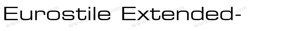 Eurostile Extended字体转换